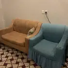 كنب مكون من خمس قطع مفردة بحاله جيدة وبدون كسور