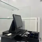 جهاز كاشير مستعمل شبه جديد مع الطابعه وصندوق النقود