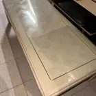 طقم طاولات بيج مع دولابها