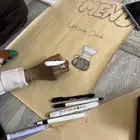 الرسم على الرول الورقي للجمعات