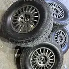 كفرات نص حجري كوبر امريكي مع جنوط برايد 6 مسمار اصلي مقاس17