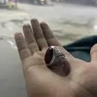 خاتم عقيق فضه بحريني
