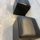 4 كراسي جلد اسود