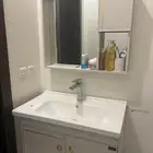 مغسله يدين مع دواليب جانبيه وتحتيه ومكيف سبلة مقاس 18واريكه