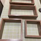 4 أرفف خشبية