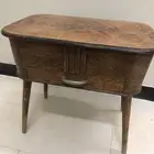 (تم البيع) صندوق درج خياطة مصنوع من خشب البلوط انتيك