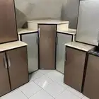 دولاب مطبخ زاويه مستعمل شامل تركيب توصيل