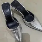 كعب فضي زارا ب 100