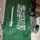 علم السعودية مقاس 4 متر في2متر متوفر 2فقط