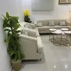 كنب اخو الجديد قطع بالطاوله والتحف الي معه