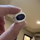 خاتم فضة زفير ازرق صياغة كارتير