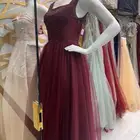 فستان فخم برغندي