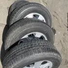 كفرات دنلوب وكاله صالون 22 مع جنوط للبيع