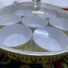 جهاز مصابيب عصارةفواكة طقم فطور جديده لايوجد فيها كسر