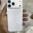 ايفون 17بروماكس اللون سلفر ابيض مستخدم