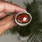 خاتم عقيق زيتي مزعفر