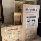 فرن وثلاجة جديدة بالكرتون