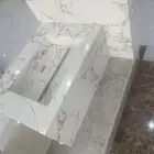 مغسلة رخام صناعي 2رف   مرايا
