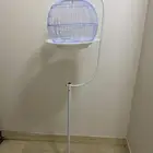 قفص للبيع لطيور قفص مع استانده ألون ابيض