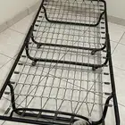سرير حديد قابل للطي مع مرتبة