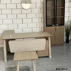 مكتب مع وحدة أدراج وسكرتارية