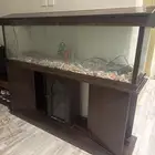 حوض سمك كبير جدا  خشب جوده عاليه جدا