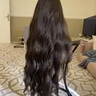 باروكة صناعية بطول 30 إنش بلون بني غامق