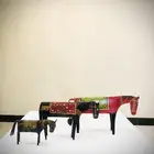 ثلاث مجسمات خيول مصنوعة من المعدن انتيك 1970