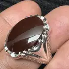 خاتم عقيق يماني كبدي صياغة حمادة Vip