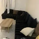كنب اسود حرف L