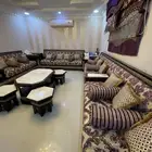 مجلس متكامل من كنب كامل وطاوله تلفزيون وستاره وطاوله تقديم