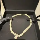 سلسال لؤلؤ طبيعي مرصع ب ألماستين محل إرم ERUM الضهران مول