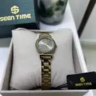 ساعه ستيل ذهبي