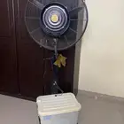 مروحة حدائق مع رذاذ