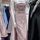 فستان سهرة وردي