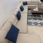 كنب حرف L للبيع نظيف جدا معه قطعة فرش نظيفه ( محايل عسير )