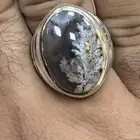 خاتم فضه بحجر عقيق ورد الربيع