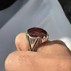 خاتم عقيق يماني زعفران