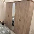 دولاب ملابس خشبي 5 أبواب مع مرآة (من هوم بوكس)