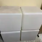 مقعد مكعب مضيء باضاءة LED ملونة للاماكن الداخلية مقاس كبير