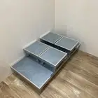 طاوله كبيره ومعها 4 طاولات خدمه