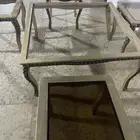 طاولة خشب للبيع طاوله كبير مع 4 طاولات صغار طاول الكبيره