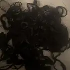 بنات شعر طبيعي افتيقي لون اسود طوله نص متر وطبيعته ويفي