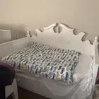 سرير خشب مع تخزين