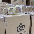 عندي تيب شطرطون شفاف 120 كرتون 3مقاسات مقاس 100و80و50 يارده