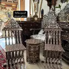 كراسي دمشقي مطعم بالصدف جديدة ( تراث انتيك اثري )