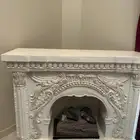 مدخنة ديكور وإضاءه فقط