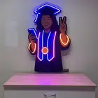 لوحات نيون مزيج من الرسوم مع النيون