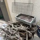 حطب مشب للبيع مع شيك للشوي مستعمل