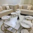 طاولات رخام بدون عيوب استعمال نظيف جدا